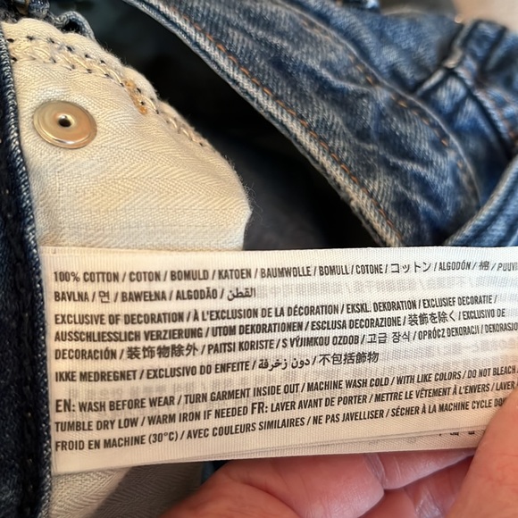 Abercrombie & Fitch Raw Hem Denim Skirt - Picture 6 of 6